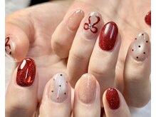 フライデートゥエンティーワン(Friday 21)/冬リボンネイル