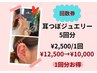 【回数券】耳つぼジュエリー5回分/1回分がお得なクーポン¥12500→¥10000