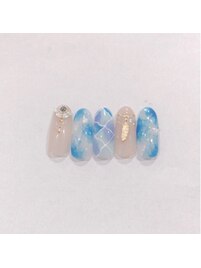 タイル柄ネイル