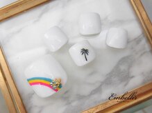 アンベリール 横浜店(Embellir)/(1338)レインボーFootネイル