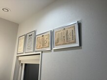 タニボディーラボ(Tani Body Labo.)/◇所持、ライセンス◇