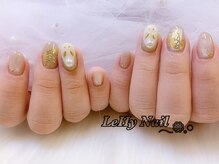 レヒネイル(LeHy nail)/和柄×うさぎネイル