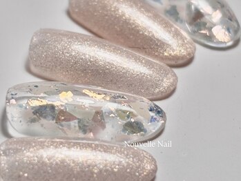 シェル　透明感ネイル