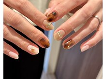 フリーズネイル 三宮店(FREE'S nail)/べっこうニュアンス