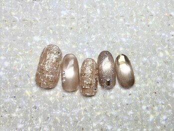 アルク バイ ネオリーブ 荻窪店(arc by neolive)/1月定額/ツイードネイル