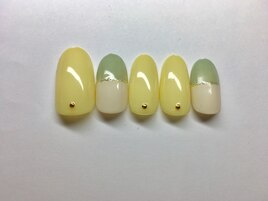 バイカラーネイル￥6900