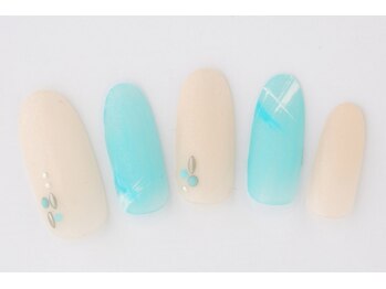 エムスラッシュ ネイル たまプラーザ(M.SLASH)/爽やかアートネイル