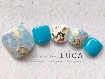 ネイルアトリエルカ(nail atelier LUCA)/W-610 シェラックマーブルホイル