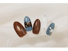 ヴァンネイル(VINGT NAIL nail&eye beauty)/洗練された秋色ミックスネイル