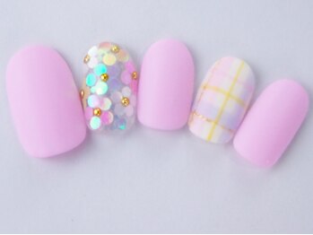 ネイルサロン ドレリッチ 大宮店(drerich)/パステルホロフラワー