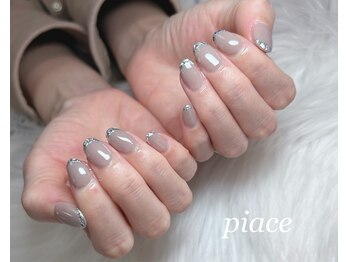 ピアーチェ(Piace)/ガラスフレンチネイル♪