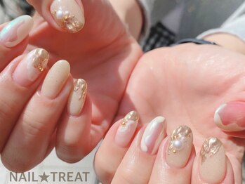 ネイルトリート 茨木駅前店(NAIL TREAT)/オーロラネイル