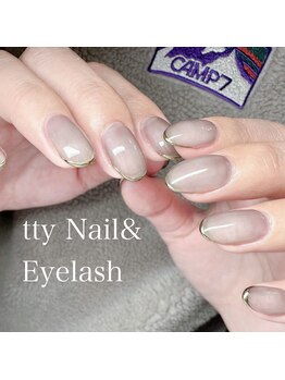 ティーネイルアンドアイラッシュ(tty)/ワンカラー+OP(先端ミラー)