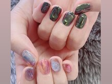 ひまりネイル(ひまりnail)/ぷっくりニュアンスネイル