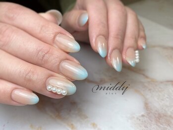 ミディプラス(middy plus)の写真/うる艶ワンカラーから持ち込みアートやり放題までお任せを☆お客様のお好みに合わせてデザインをご提案♪