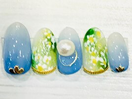 逆グラデーションネイル