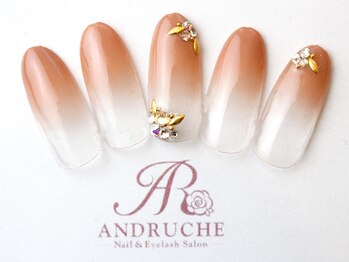 アンドルーチェ なんばパークス店(ANDRUCHE)/グラデーション/クリアネイル