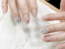 08ネイル(08 nail＆school)/キラキラ☆シェルフラワー