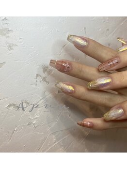 アピュ(APUU)/チェック柄ネイル♪