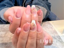ダリア 西大寺本店(DAHLIA)/フラワーハートネイル♪