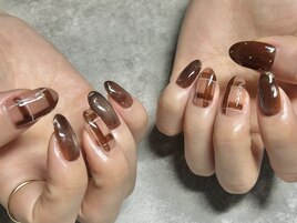 【　チェックネイル 】