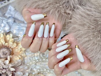 レアネイル 渋谷店(Le’a nail)/ミラーフレンチ+2000