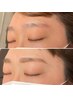 【再来1ヶ月～1ヶ月半】眉ワックス脱毛骨格似合わせデザイン　メイク付