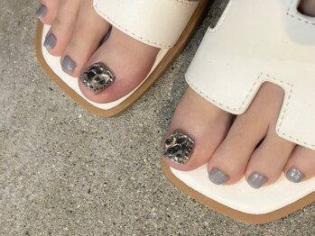 チャンプ 高の原店(Champ)/【フットネイル】メタルネイル