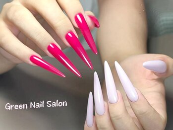 グリーンネイルサロン 横浜関内店(Green Nail Salon)の写真/上品なワンカラーorラメグラで理想の指先に◎【<チップ長さだし>ワンカラーorラメグラデーション¥8000】