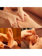 足角質ケア20分＋足ツボ20分+ふくらはぎ20分 計60分 ￥4,980