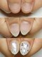 マニエネイル(mani e nail)の写真/【見せたくなる艶爪へ☆美しい健康的な美爪へ】ジェル/カラーをしながら育成も!深爪でも美しいネイルを実現