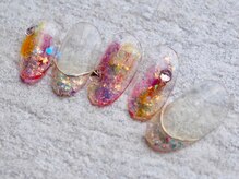 カトルナフ(quatre fois neuf)/夏の宝石フレンチネイル