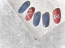 ネイルグラマラス 西新井店/《パラジェル》りぼんフラッシュ