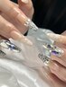 【スカルプ】長さだし＋ジェル◆当日デザイン決めたい方はこちら♪¥14,300～