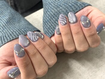 シェリ バイ リッシュ(Cheri by RICHE)/持ち込みアート(ブルー)