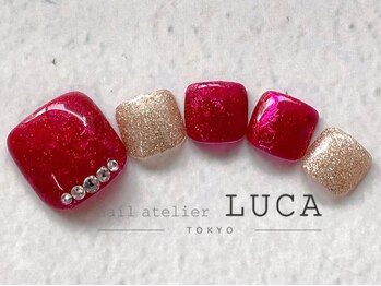 ネイルアトリエルカ(nail atelier LUCA)/W-613 シェラックボルドーネイル