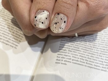 ファンクションネイルズ 表参道 原宿(FUNCTION NAILS)/ダルメシアン/ニュアンス
