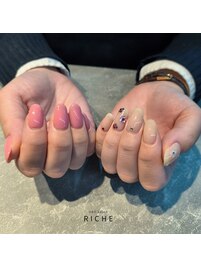 ホログラムフラワーネイル