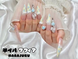 レース/長さだし/ロングネイル