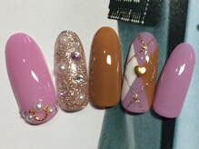 ネイルサロン リリオ(Nail Salon Ririo)/可愛い系アーガイル柄ネイル