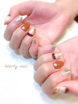 ハーティーネイル hearty nail 溝の口店/定額デザイン￥12000