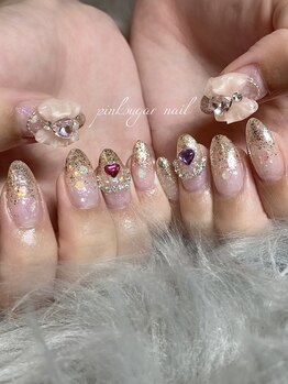 ピンクシュガーネイル(pink sugar nail)/定額デザイン♪