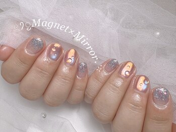 フクネイル イオン福岡東店(福nail)/ミラーネイル