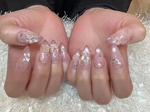レアネイル 新宿(le'a nail)/ピンクマグネットデザイン