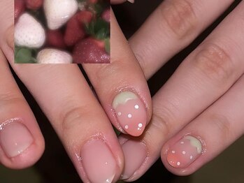 ジェミーネイル エビス(Jemiy nail ebisu)/ガーリーぷっくり苺