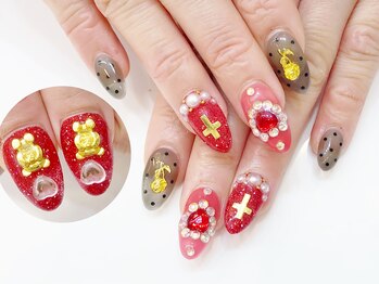 ネイルコレクション ピンク(Nail Collection Pink)/ジェル付け放題★メタルパーツ