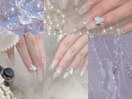 夏映えグリッターネイル#大久保