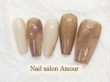 アムールユシマテン 上野湯島店(Amour)/キラキラ春夏のネイル¥7980