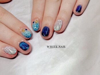 ホワイトネイル(WHITE NAIL)の写真/クーポン4980円～持ち込みOKのやり放題も人気★高技術・衛生管理士在籍/リピーター多数のスゴ腕サロン♪