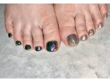 エンジェリック カラーズ(Angelic colors)/アシンメトリーフットネイル☆